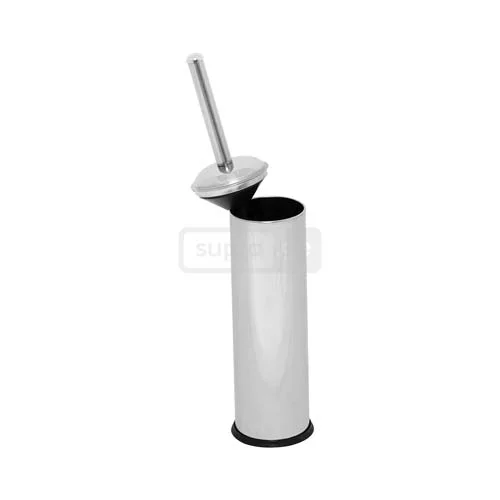 Toilet brush with metal stand
